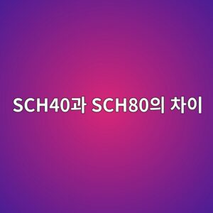 SCH40과 SCH80의 차이, 초보도 쉽게 이해하기 9 sch40eab3bc sch80ec9d98 ecb0a8ec9db4 1786464087